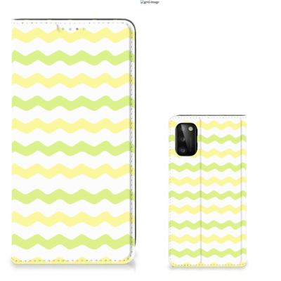 Samsung Galaxy A41 | Hoesje met Magneet | Waves Yellow