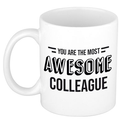 1x stuks collega cadeau mok / beker the most awesome colleague 1x stuks collega cadeau mok / beker the most awesome colleague