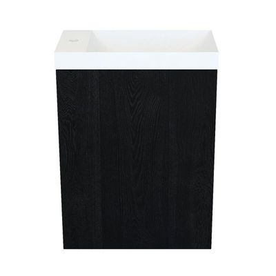 Arcqua Marble Fonteinset - 40x22x54.5cm - fontein mat wit - zonder overloop - oak black FNK497733