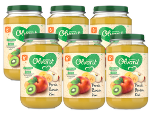 Olvarit 6m+ Perzik Banaan Kiwi