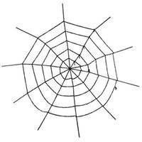 Horror decoratie spinnenweb groot 150 cm   -