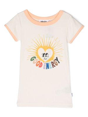 Molo T-shirt met print - Beige