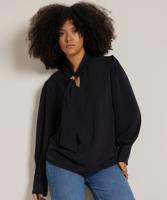 uni top met sjaalkraag uni top met sjaalkraag