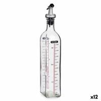 Flesje Vivalto Transparant Glas Siliconen Polypropyleen 500 ml (12 Stuks)