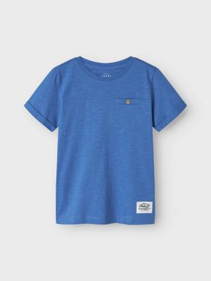 Name it zomer t-shirt jongens - blauw grijs - Nkmvincent