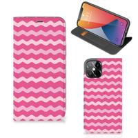 iPhone 12 Pro Max | Hoesje met Magneet | Waves Pink