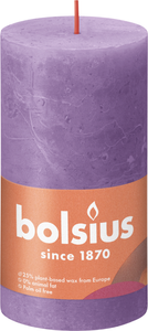 Rustiek stompkaars 130/68 Vibrant Violet - Bolsius