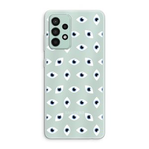 Eyes pattern: Samsung Galaxy A52s 5G Transparant Hoesje