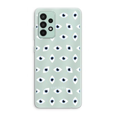 Eyes pattern: Samsung Galaxy A52s 5G Transparant Hoesje