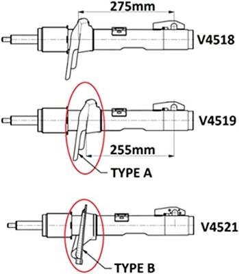 Schokdemper V4519