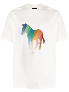 PS Paul Smith T-shirt met zebraprint - Wit