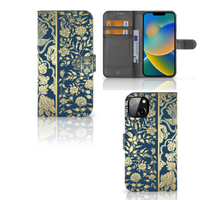 iPhone 14 Plus Hoesje Beige Flowers - thumbnail