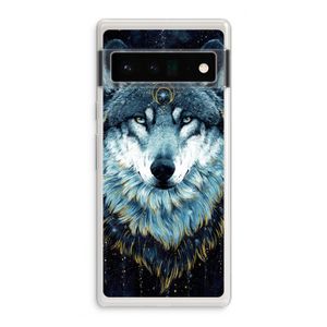 Darkness Wolf: Google Pixel 6 Pro Transparant Hoesje