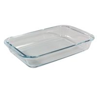 Rechthoekige glazen ovenschaal 1,6 liter 29 x 17,5 x 5 cm