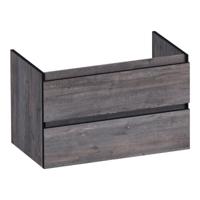 Brauer Joy Edge Onderkast 80 cm - met 2 Softclose Lades Greeploos en 1 Sifon Uitsparing - Driftwood