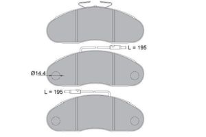 Remblokken set KBP6602