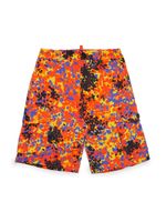 DSQUARED2 KIDS short cargo à imprimé abstrait - Orange - thumbnail