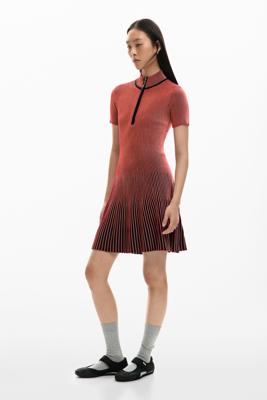 Korte iriserende jurk - RED - M