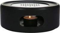Gusta Aardewerk Rechaud theelicht FIKA Zwart 17x7 cm Gusta Aardewerk Rechaud theelicht FIKA Zwart 17x7 cm