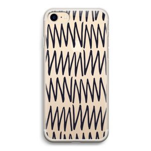 Marrakech Zigzag: iPhone 7 Transparant Hoesje