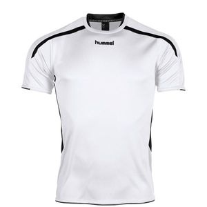 Hummel 110005K Preston Shirt Korte Mouw Kids - White-Black - 140