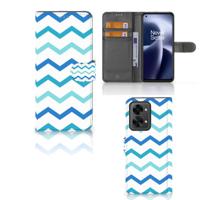 OnePlus Nord 2T | Telefoon Hoesje | Zigzag Blauw
