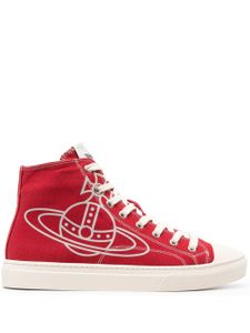 Vivienne Westwood baskets Plimsolls en toile - Rouge