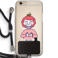 Hartje: iPhone 6 / 6S Transparant Hoesje met koord