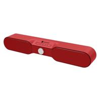 Nieuwe Rixing NR4017 draagbare 10W stereo surround SoundBar Bluetooth Speaker met microfoon (rood)