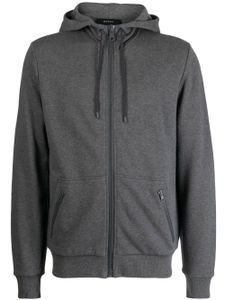 Gucci hoodie en coton à fermeture zippée - Gris