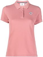 Rossignol polo à logo appliqué - Rose