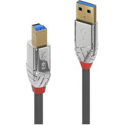 Lindy 36664 USB-kabel 5 m USB 3.2 Gen 1 (3.1 Gen 1) USB A USB B Grijs