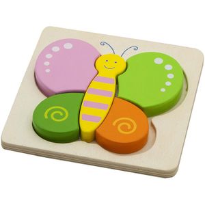 Vlinder mini puzzel, 5 stukjes
