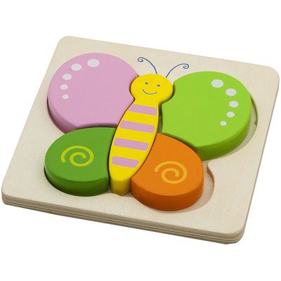Vlinder mini puzzel, 5 stukjes