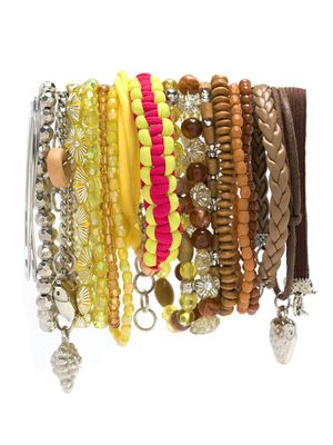 Amir Slama lot de bracelets dépareillés - Jaune