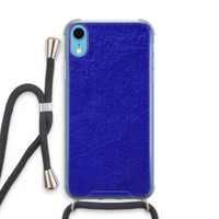 Majorelle Blue: iPhone XR Transparant Hoesje met koord