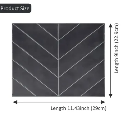 Grote 3D Wandstickers - Peel & Stick Tegels | PET | 10 Vellen | Waterbestendig