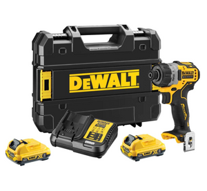 DeWalt DCF601D2 | Compacte accu schroefmachine | 1/4" | 12 Volt | 2.0Ah Li-Ion - DCF601D2-QW