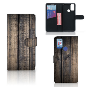 Alcatel 1S (2021) Book Style Case Steigerhout