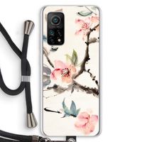 Japanse bloemen: Xiaomi Mi 10T 5G Transparant Hoesje met koord