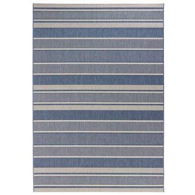 Bougari binnen/buitenvloerkleed Strap - blauw - 200x290 cm