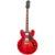 Epiphone ES-335 Figured Sixties Cherry semi-akoestische gitaar met premium gigbag