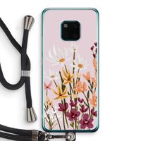 Painted wildflowers: Huawei Mate 20 Pro Transparant Hoesje met koord