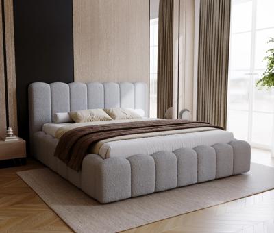 OP=OP Opberg Bed Boris 180 x 200 Chenille Grijs