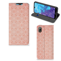 Huawei Y5 (2019) Hoesje met Magneet Pattern Orange - thumbnail