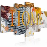 Schilderij - Home (Variety), thuis, 5 luik, Multikleur, 2 maten, Premium print