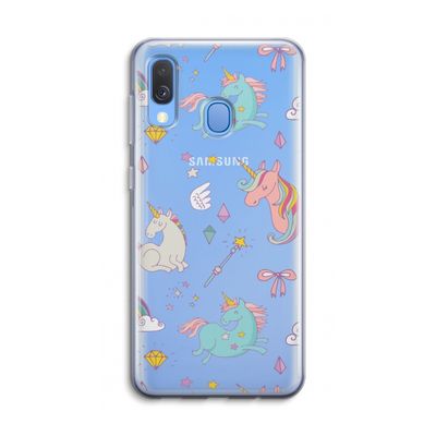 Fantasiewereld: Samsung Galaxy A40 Transparant Hoesje