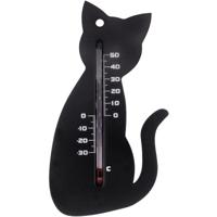 Nature Thermometer kat/poes - 15 cm - kunststof - binnen/buiten