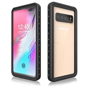 Redpepper IP68 Samsung Galaxy S10 5G Waterdicht Hoesje - Zwart / Doorzichtig