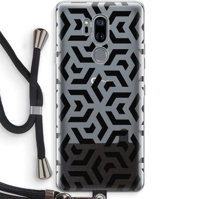 Crazy pattern: LG G7 Thinq Transparant Hoesje met koord